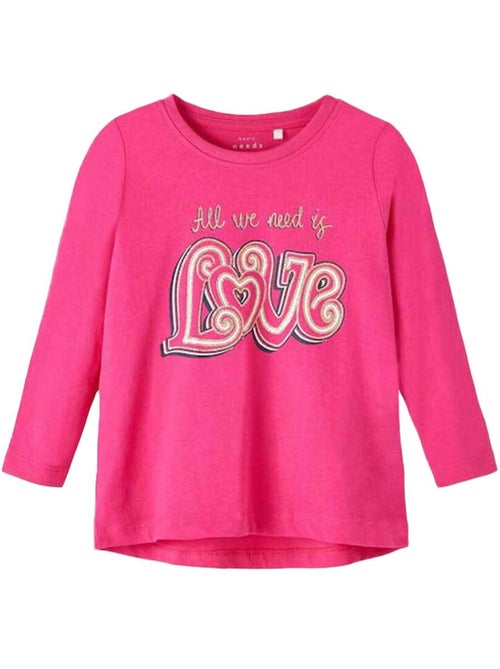 T-shirt Maniche Lunghe Bambina Name it - Kiabi