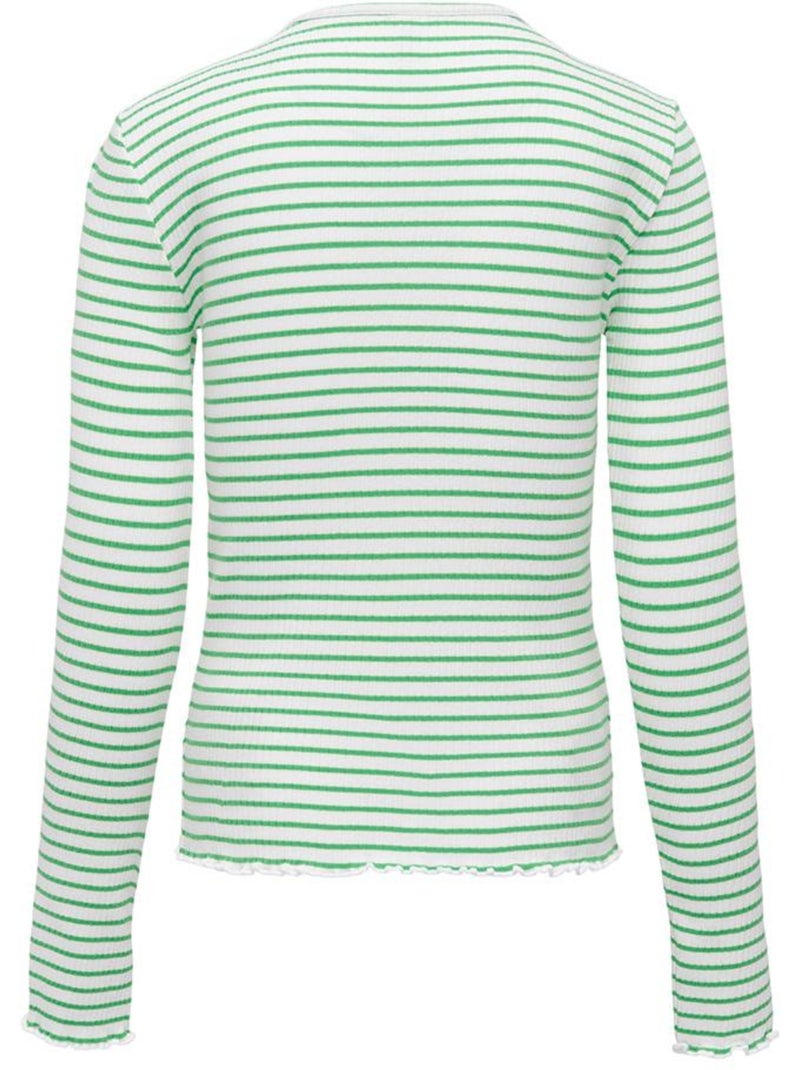 T-Shirt Maniche Lunghe Bambina ONLY Verde - Kiabi