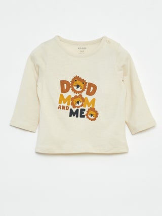 T-shirt maniche lunghe con decorazione