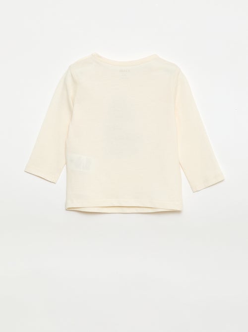 T-shirt maniche lunghe con decorazione - Kiabi