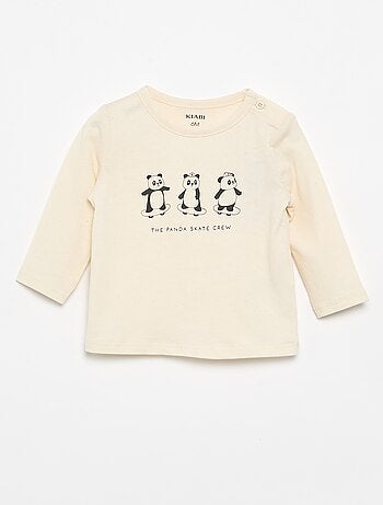 T-shirt maniche lunghe con decorazione