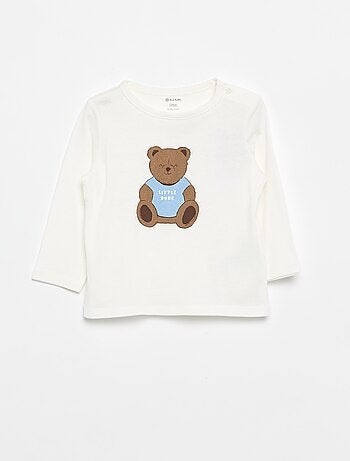 T-shirt maniche lunghe con decorazione