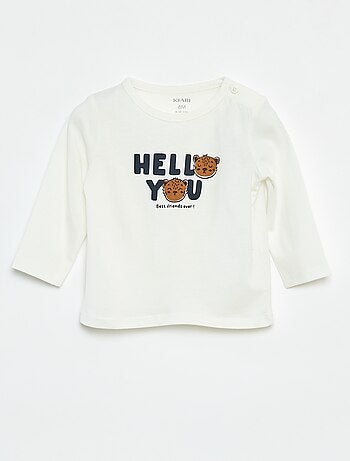 T-shirt maniche lunghe con decorazione