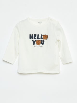 T-shirt maniche lunghe con decorazione