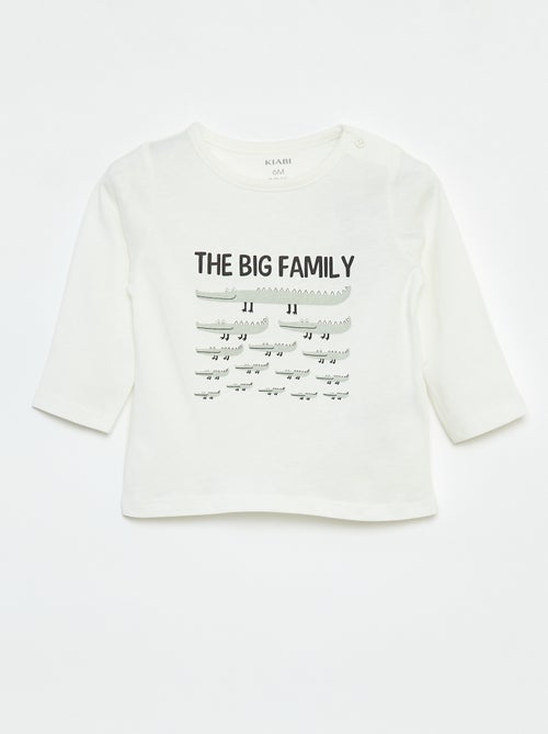 T-shirt maniche lunghe con decorazione - Kiabi