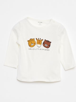 T-shirt maniche lunghe con decorazione