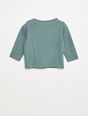 T-shirt maniche lunghe con decorazione