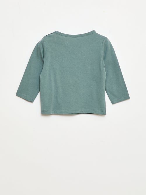 T-shirt maniche lunghe con decorazione - Kiabi