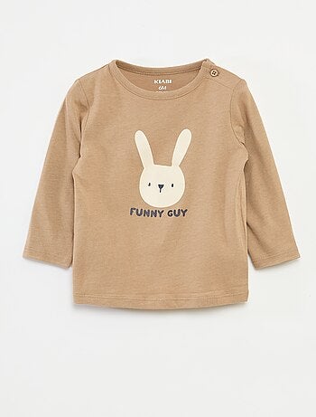 T-shirt maniche lunghe con decorazione