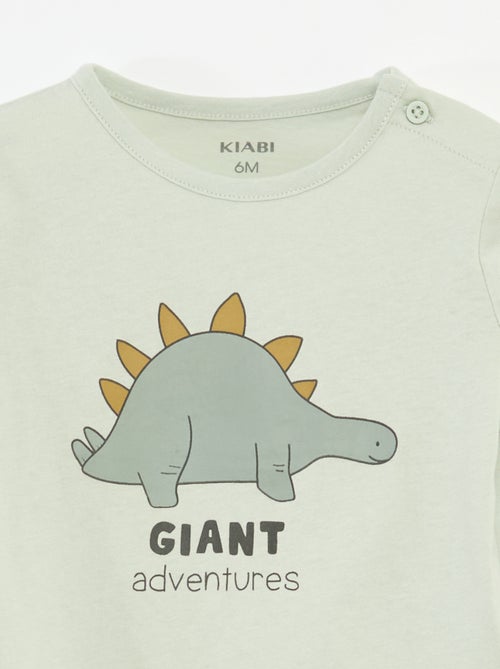 T-shirt maniche lunghe con decorazione - Kiabi