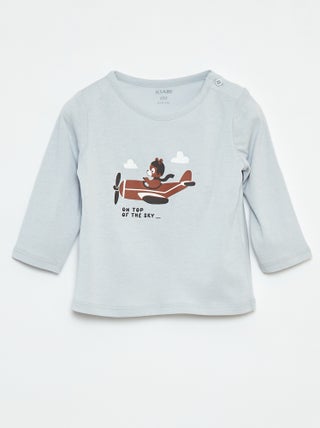 T-shirt maniche lunghe con decorazione