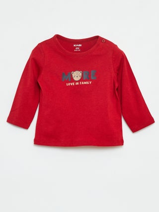 T-shirt maniche lunghe con decorazione