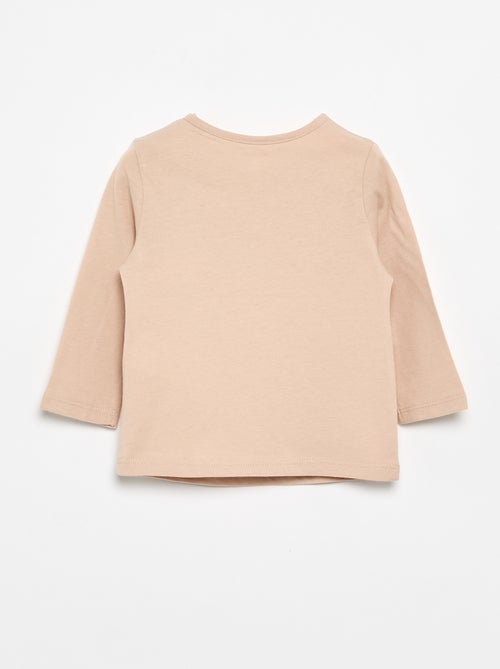 T-shirt maniche lunghe con stampa - Kiabi