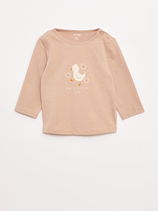 T-shirt maniche lunghe con stampa