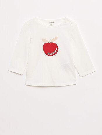 T-shirt maniche lunghe con stampa