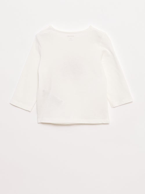 T-shirt maniche lunghe con stampa - Kiabi