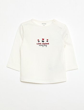 T-shirt maniche lunghe con stampa