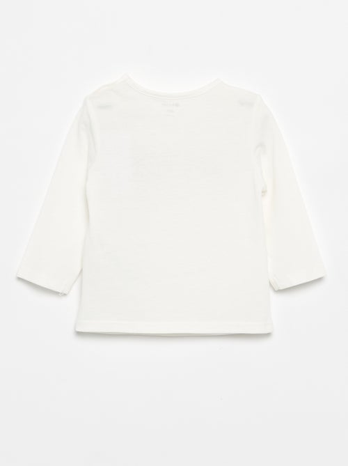T-shirt maniche lunghe con stampa - Kiabi