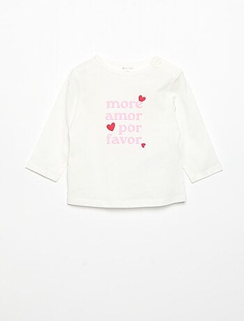 T-shirt a maniche lunghe stampato