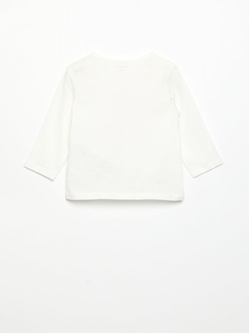 T-shirt maniche lunghe con stampa - Kiabi