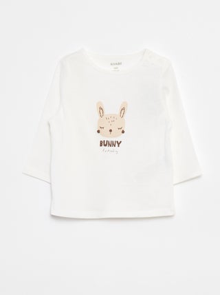 T-shirt maniche lunghe con stampa