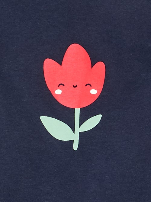 T-shirt maniche lunghe con stampa - Kiabi