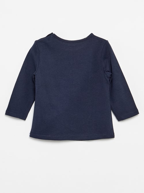 T-shirt maniche lunghe con stampa - Kiabi