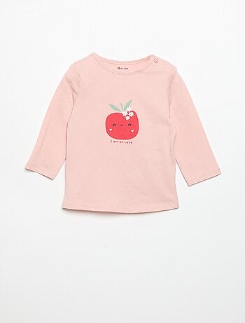 T-shirt a maniche lunghe stampato