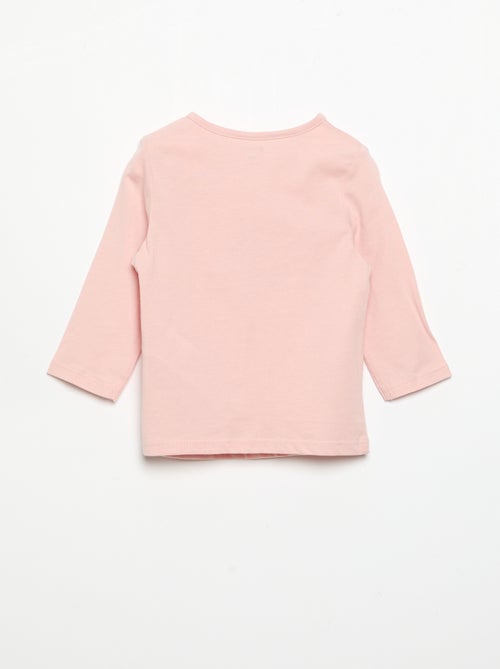 T-shirt maniche lunghe con stampa - Kiabi T-shirt maniche lunghe con stampa - Kiabi