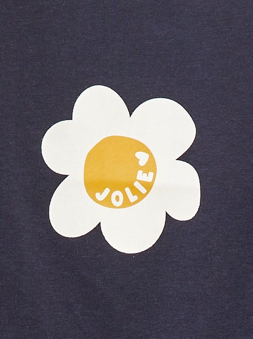 T-shirt maniche lunghe con stampa - Kiabi