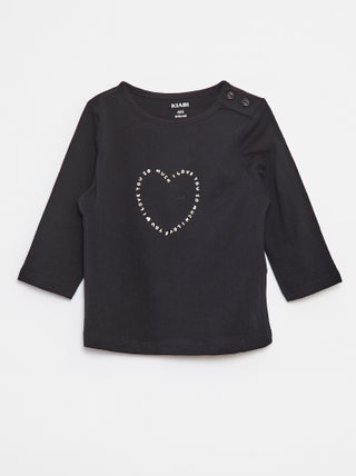 T-shirt maniche lunghe con stampa