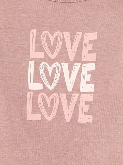 T-shirt maniche lunghe con stampa - Kiabi