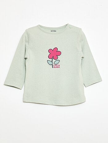 T-shirt maniche lunghe con stampa