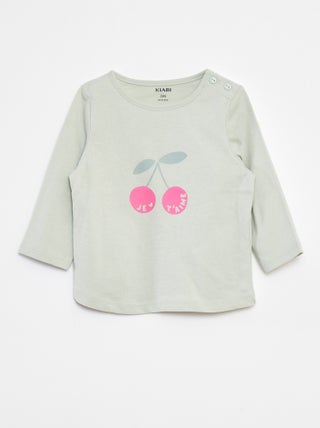 T-shirt maniche lunghe con stampa