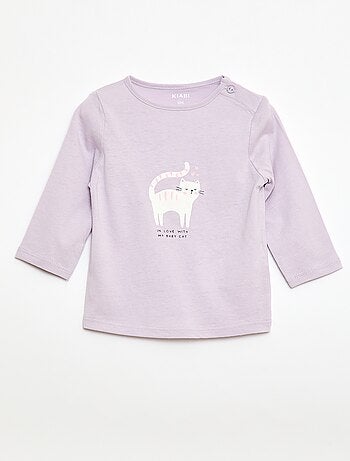 T-shirt maniche lunghe con stampa