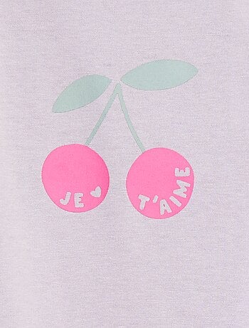 T-shirt maniche lunghe con stampa