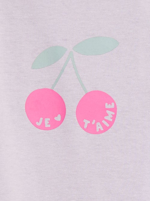 T-shirt maniche lunghe con stampa - Kiabi