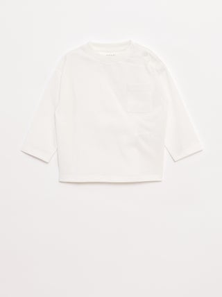 T-shirt maniche lunghe con taschino sul petto