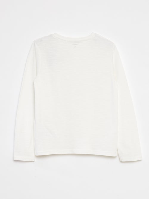 T-shirt maniche lunghe e collo serafino - Kiabi