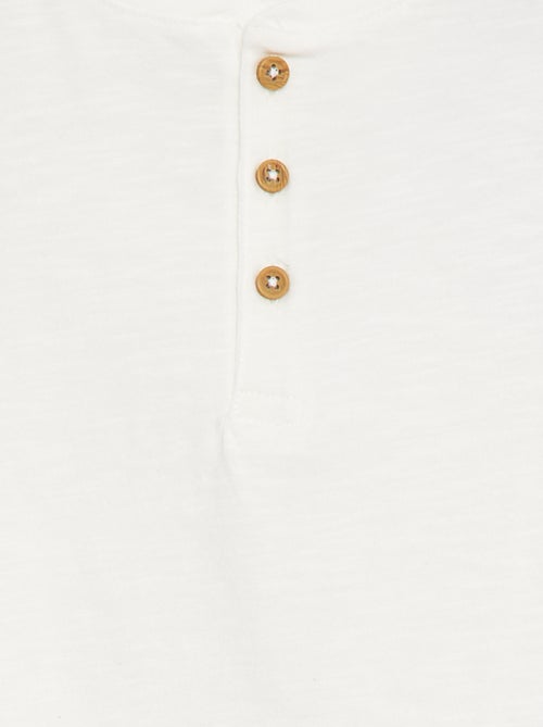 T-shirt maniche lunghe e collo serafino - Kiabi