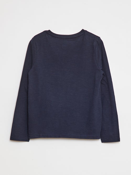 T-shirt maniche lunghe e collo serafino - Kiabi