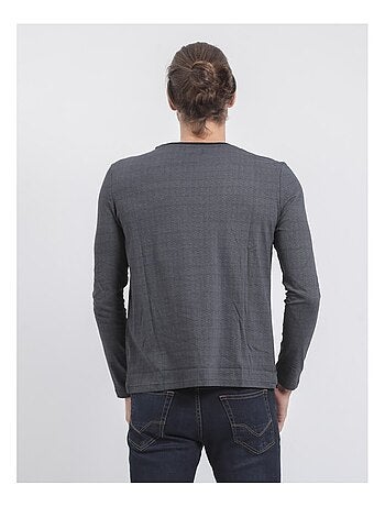 T-shirt maniche lunghe girocollo puro cotone JACOU