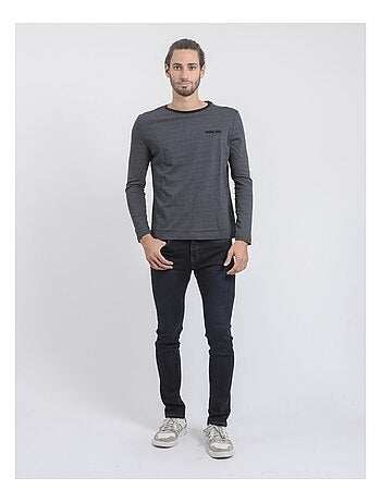 T-shirt maniche lunghe girocollo puro cotone JACOU
