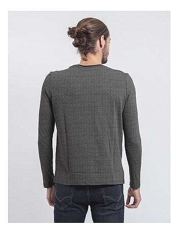 T-shirt maniche lunghe girocollo puro cotone JACOU