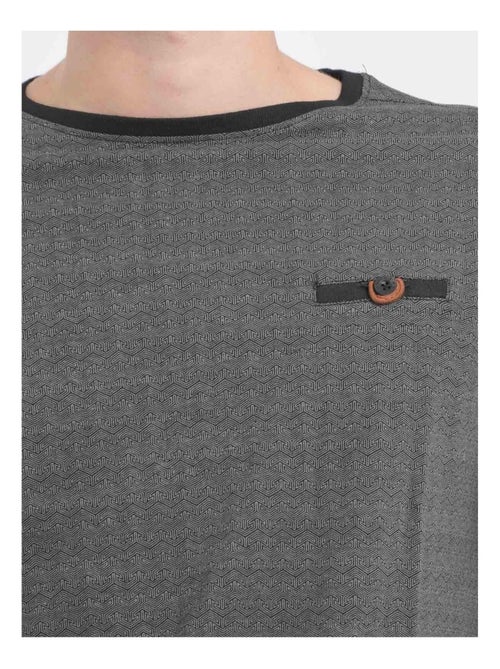 T-shirt maniche lunghe girocollo puro cotone JACOU - Kiabi