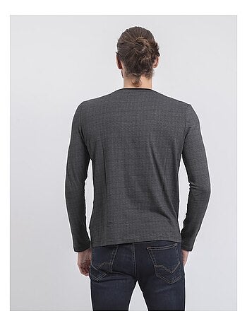 T-shirt maniche lunghe girocollo puro cotone JACOU