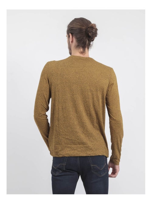 T-shirt maniche lunghe girocollo puro cotone JAMACLOU - Kiabi