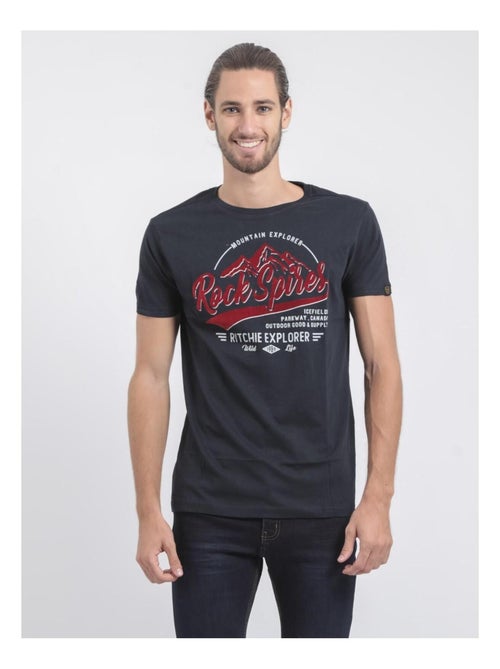 T-shirt maniche lunghe girocollo puro cotone JUPITOLI - Kiabi