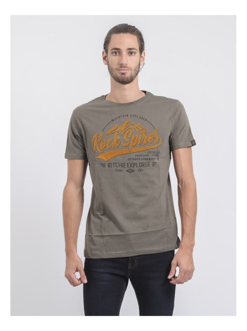 T-shirt maniche lunghe girocollo puro cotone JUPITOLI - Kiabi