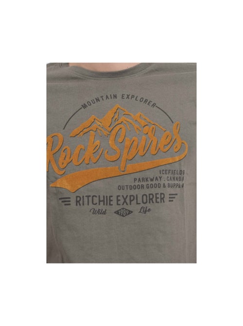 T-shirt maniche lunghe girocollo puro cotone JUPITOLI - Kiabi